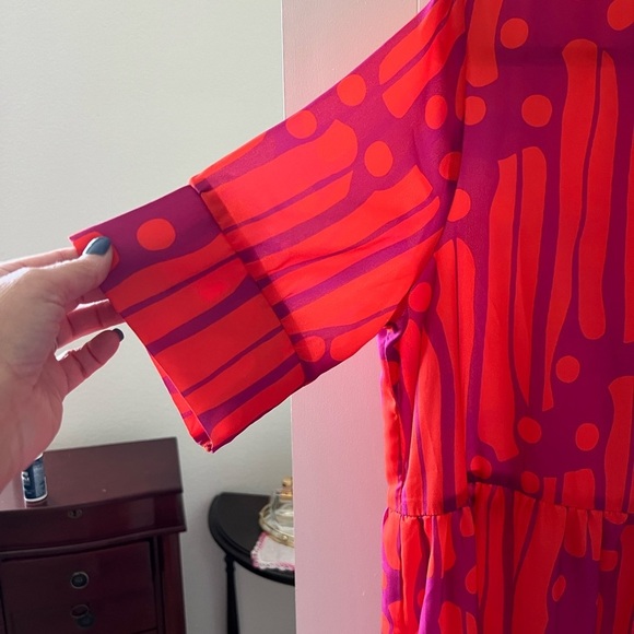 Collection by Czele Dress in Red and Purple - Picture 2 of 6